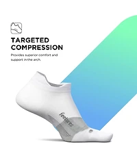 Feetures Men's Elite Ultra Light Cushion Ankle Socks - Sport Sock with Targeted Compression - Medium