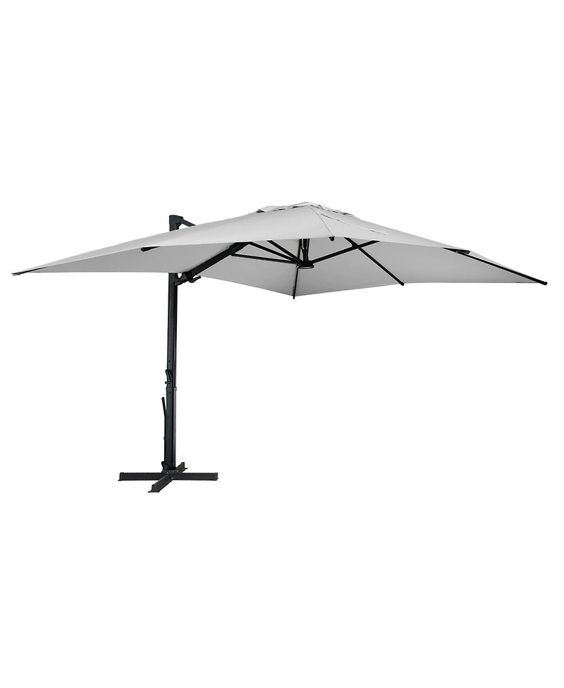 Boyel Living 10x13 ft. 360° Rotation Square Cantilever Patio Umbrella with Led Light