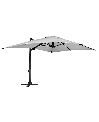 Boyel Living 10x13 ft. 360° Rotation Square Cantilever Patio Umbrella with Led Light