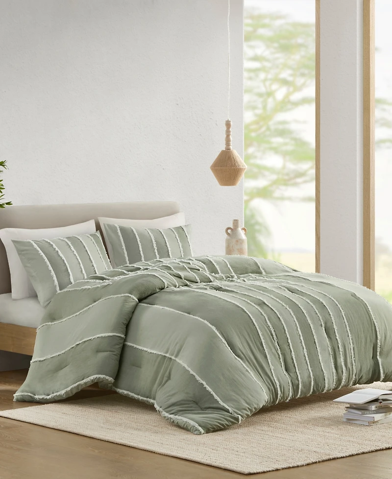 Ink+Ivy Striped Shay 3-Pc. Comforter Set, King/California King