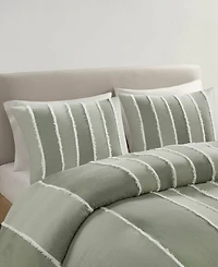 Ink+Ivy Striped Shay 3-Pc. Duvet Cover Set