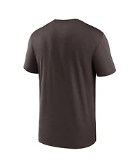 Nike Men's Brown Cleveland Browns Primetime Legend Wordmark Performance T-Shirt