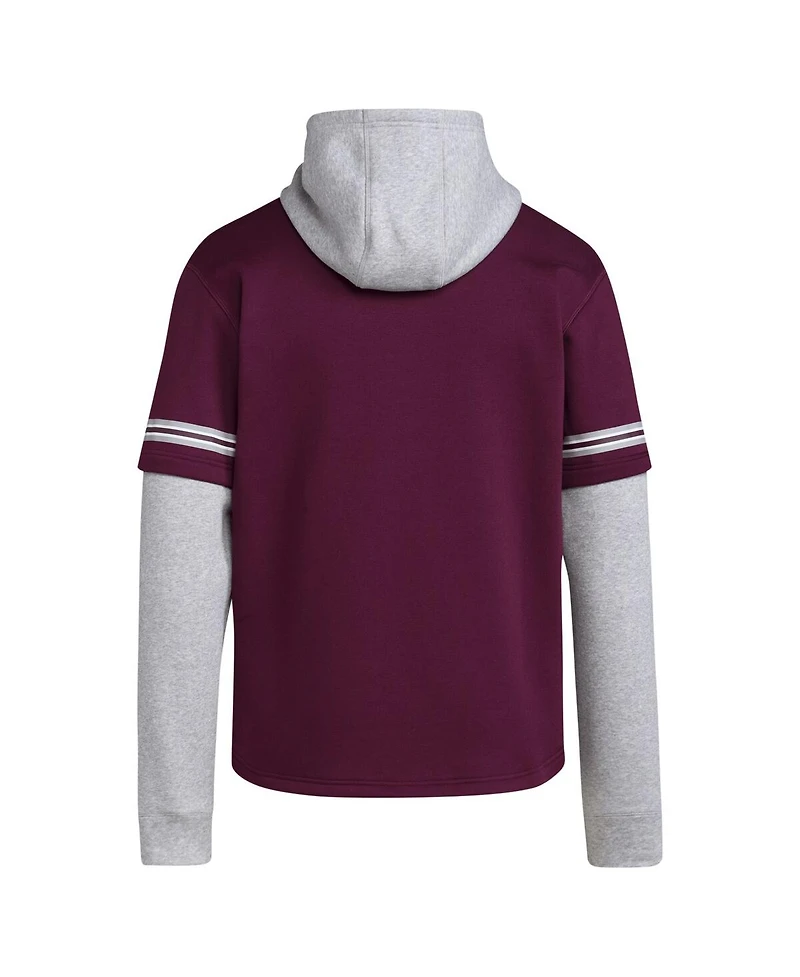 Adidas Men's Maroon Mississippi State Bulldogs Pullover Baseball Jersey Hoodie