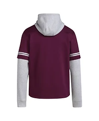 Adidas Men's Maroon Mississippi State Bulldogs Pullover Baseball Jersey Hoodie