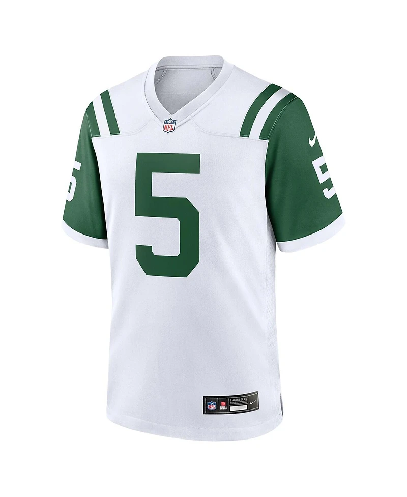Nike Men's Garrett Wilson White New York Jets Classic Alternate Game Jersey