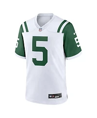 Nike Men's Garrett Wilson White New York Jets Classic Alternate Game Jersey