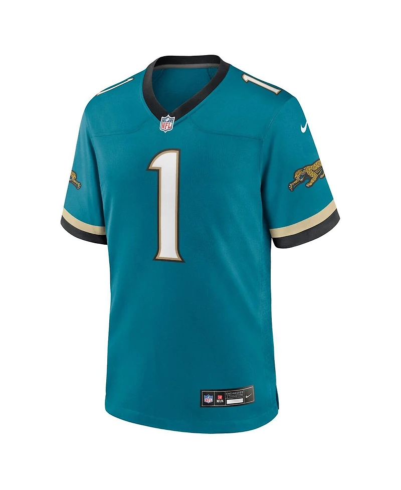 Nike Men's Travis Etienne Jr Teal Jacksonville Jaguars Prowler Throwback Player Game Jersey