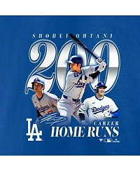 Fanatics Men's Shohei Ohtani Royal Los Angeles Dodgers 200th Career Home Run T-Shirt