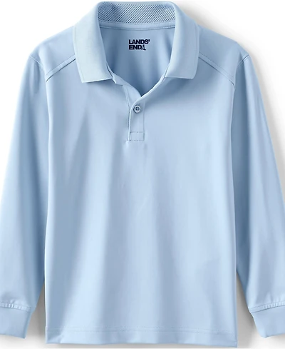 Lands' End Girls Long Sleeve Rapid Dry Polo Shirt