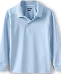 Lands' End Girls Long Sleeve Rapid Dry Polo Shirt