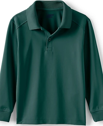 Lands' End Girls Long Sleeve Rapid Dry Polo Shirt