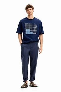 Desigual Men's T-shirt with central patch