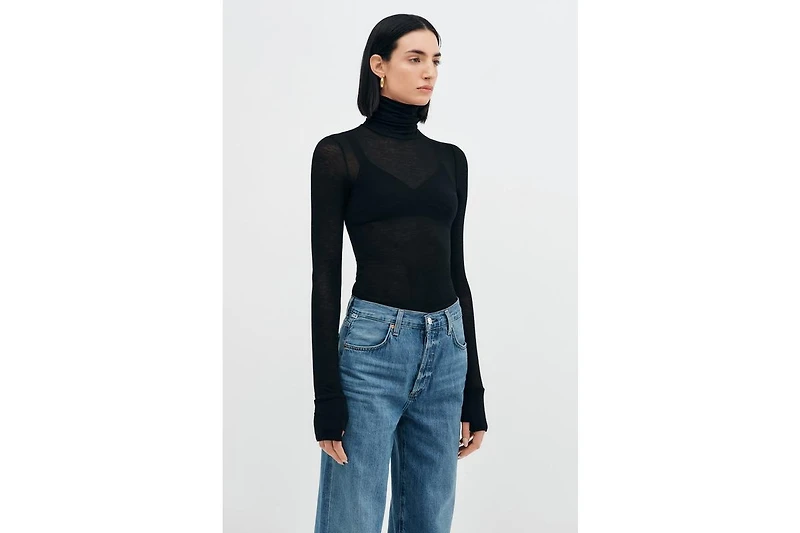 Marcella Women's Eloise Sheer Turtleneck