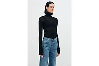 Marcella Women's Eloise Sheer Turtleneck