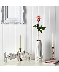 Slickblue 21" Rose Bud Artificial Flowers - Set of 6 Faux Blooms for Elegant Arrangements