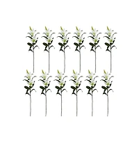 Slickblue Elegant Lily Artificial Flower for Classic Decor (Set of 12)