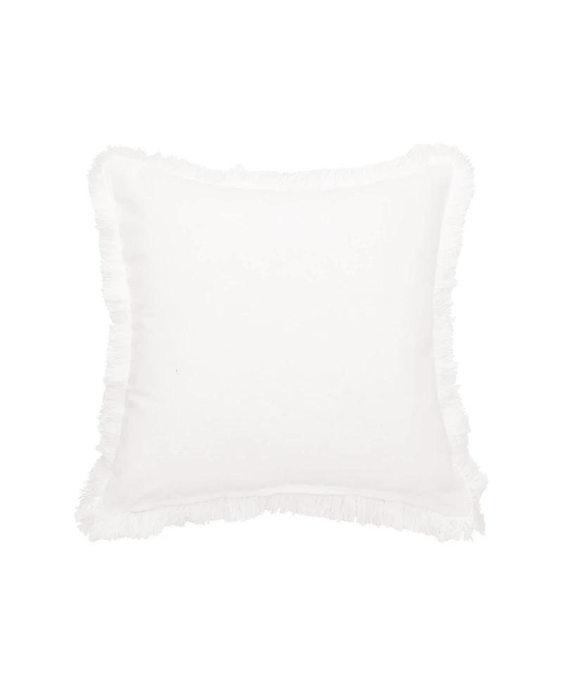 18" x 18" Botanical Hummingbird Spring Printed and Embellished Spring Easter Themed Accent Throw Pillow