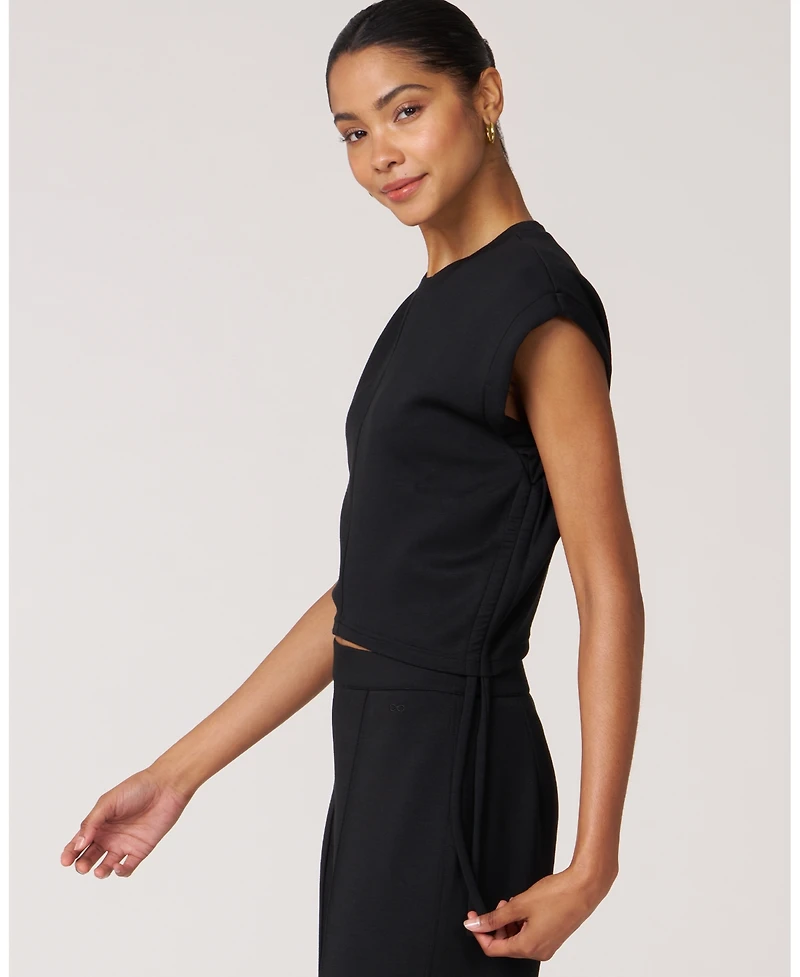 Rebody Active Women's Nadine Scuba Shirring Top
