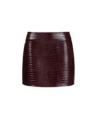 Nocturne Women's Faux Leather Mini Skirt