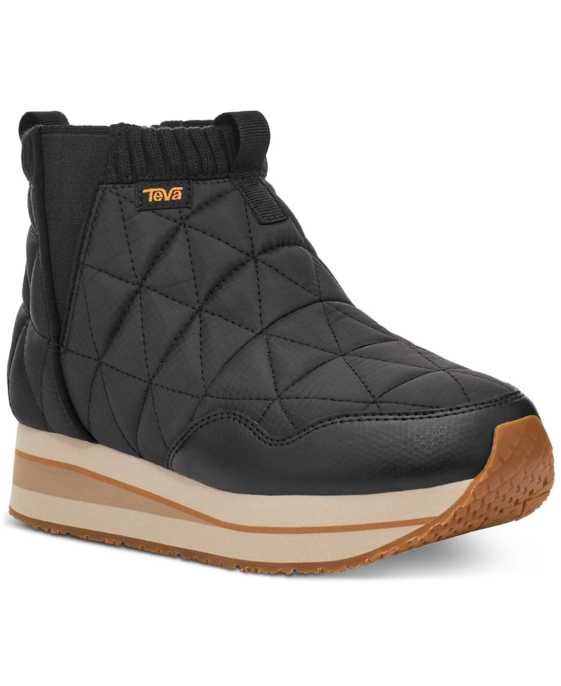 Teva Women's ReEmber Quilted Mid Platform Booties
