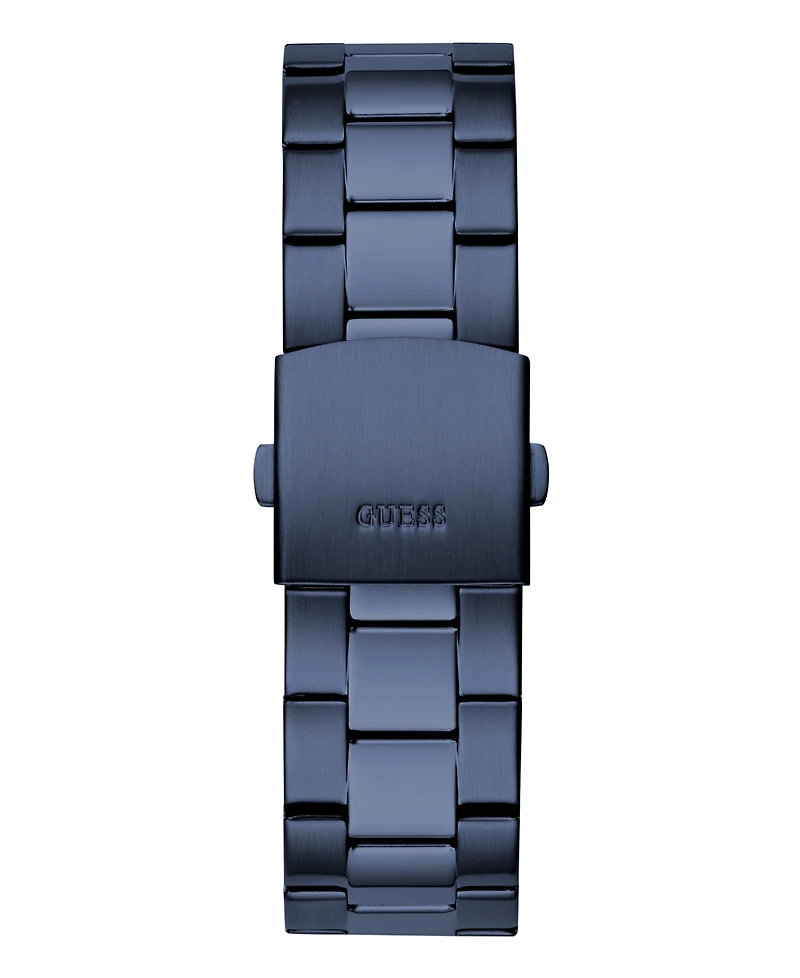 Guess Men's Analog Blue Stainless Steel Watch, 44mm