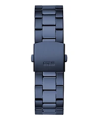 Guess Men's Analog Blue Stainless Steel Watch, 44mm
