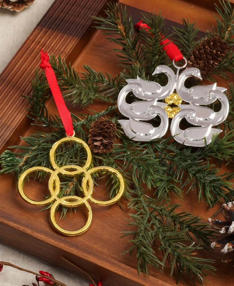 Nambe 12 Days of Christmas Ornaments Set