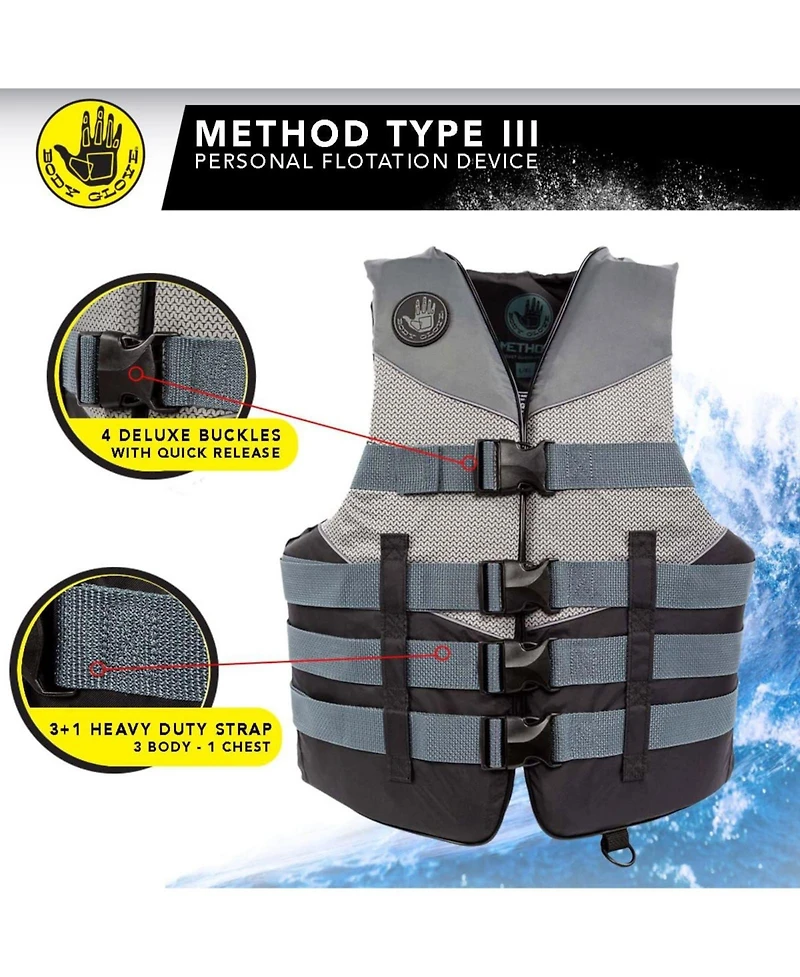 Body Glove Pfd Life Vest, Uscg Approved Type Iii Lightweight Safety Life Jacket