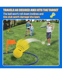 Birdie Golf Set Backyard Golf Game for Kids and Adults, Active Play Outdoor Golf Game Set for Family Fun on The Lawn