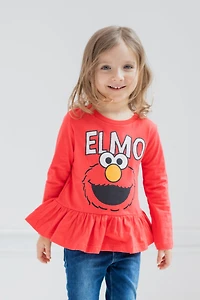 Sesame Street Elmo Girls 2 Pack T-Shirts Infant