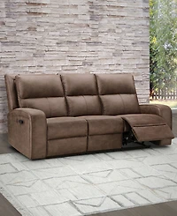 Abbyson Living 86" Fabric Manual Reclining Sofa