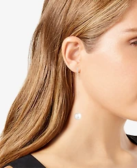 Emily in Paris Gold-Tone Pave & Imitation Pearl Linear Drop Earrings