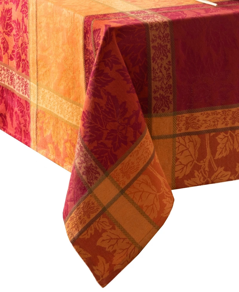 Elrene Maplewood Jacquard Harvest Cotton Rectangle Tablecloth