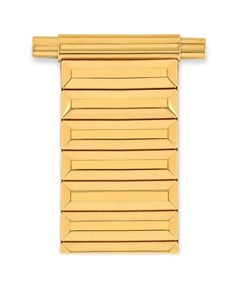 Speidel Men's Twist-o-Flex 16-22MM Adjustable End Bands Gold- Regular, Straight End