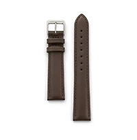 Speidel Men's Stitched Calfskin Leather Band 18mm Brown- Long