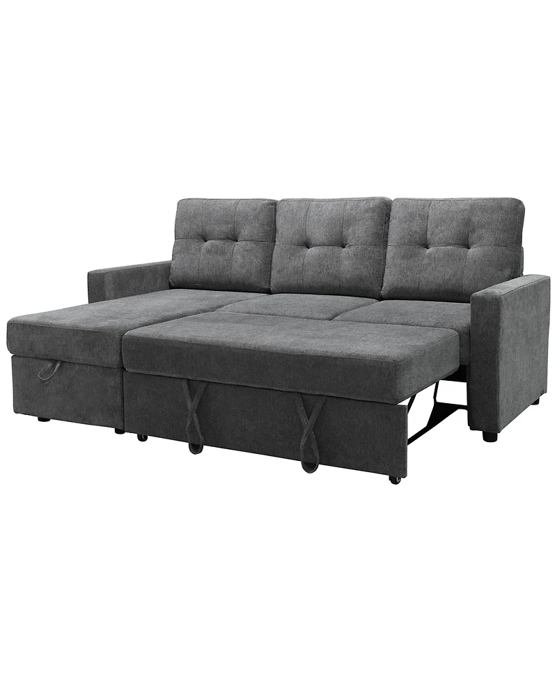 Abbyson Living 83" Fabric Storage Sofa Bed