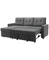 Abbyson Living 83" Fabric Storage Sofa Bed