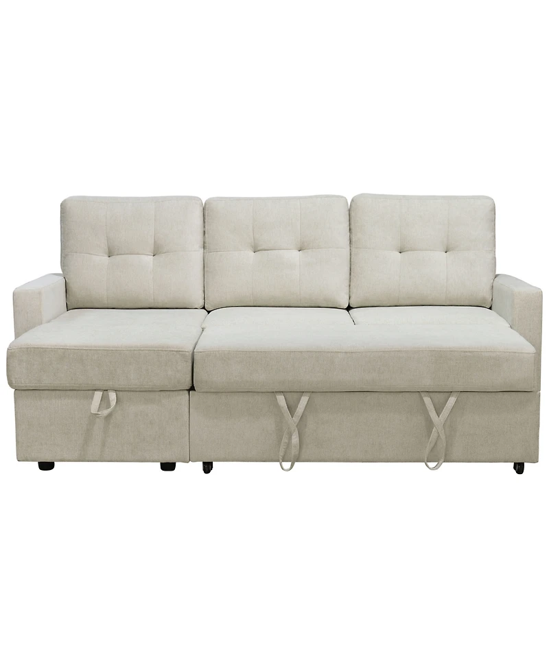 Abbyson Living 83" Fabric Storage Sofa Bed
