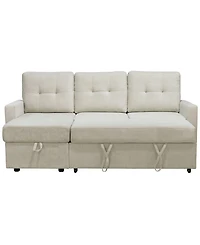 Abbyson Living 83" Fabric Storage Sofa Bed