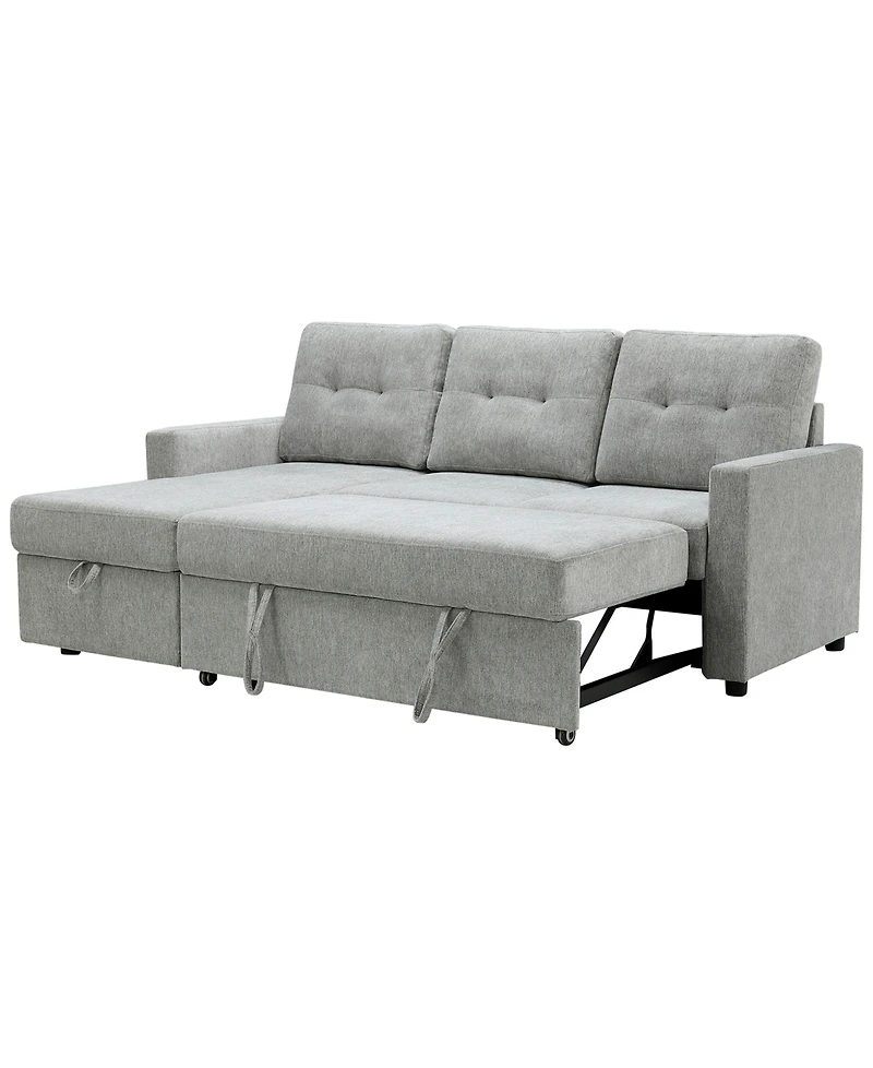 Abbyson Living 83" Fabric Storage Sofa Bed