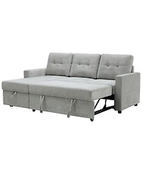 Abbyson Living 83" Fabric Storage Sofa Bed