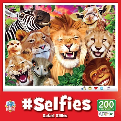 Selfies - Safari Sillies 200 Piece Jigsaw Puzzle