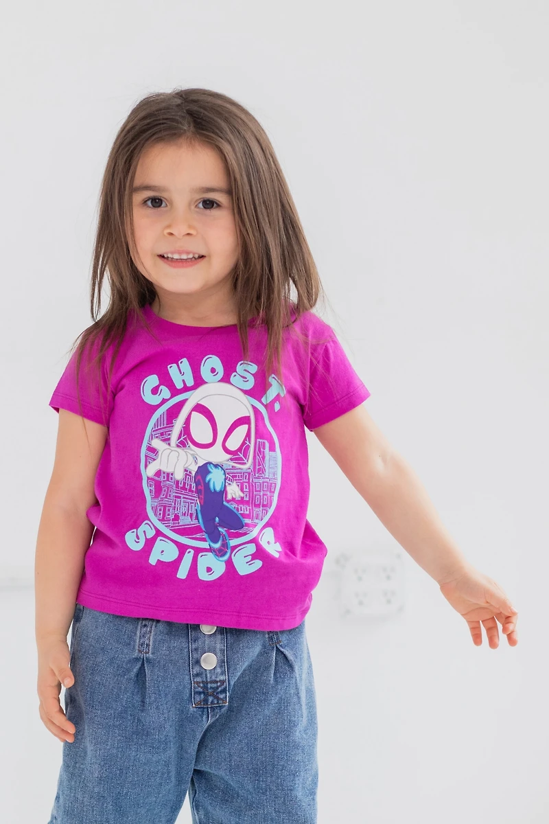 Spidey and His Amazing Friends Toddler Girls Marvel 2 Pack T-Shirts