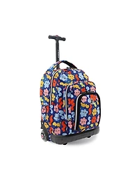 J World Boys Lollipop 16" Rolling Backpack with Insulated Lunch Bag