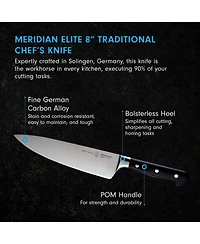 Messermeister Meridian Elite Stealth Chef s Knife, 8”