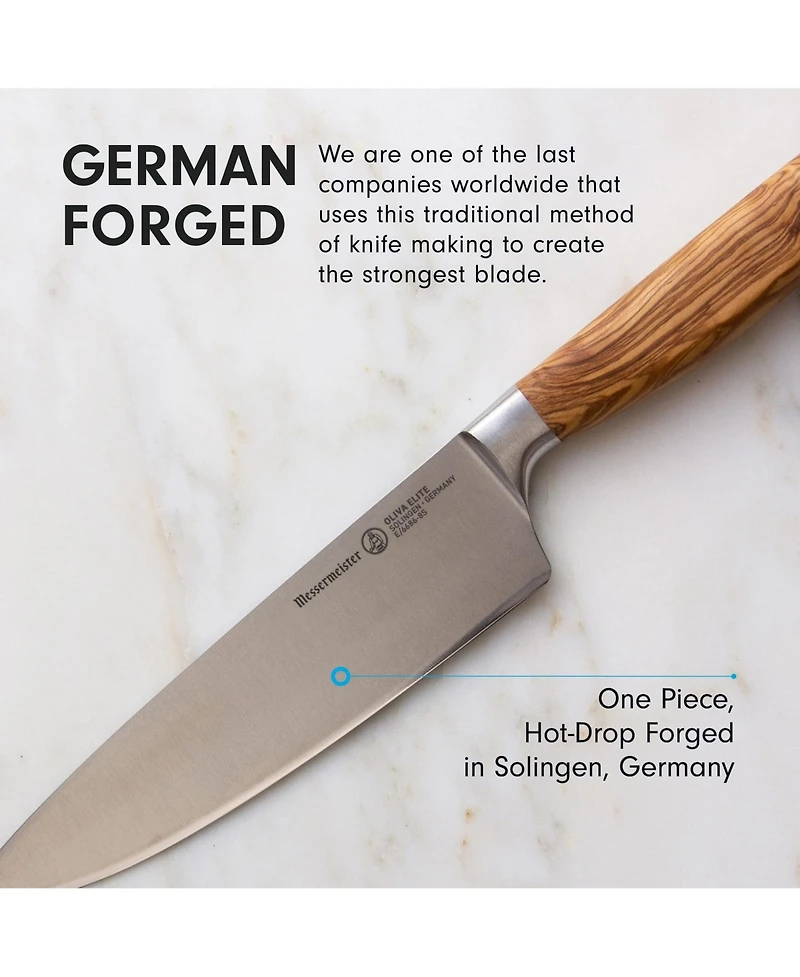 Messermeister Oliva Elite Stealth Chef's Knife, 8"
