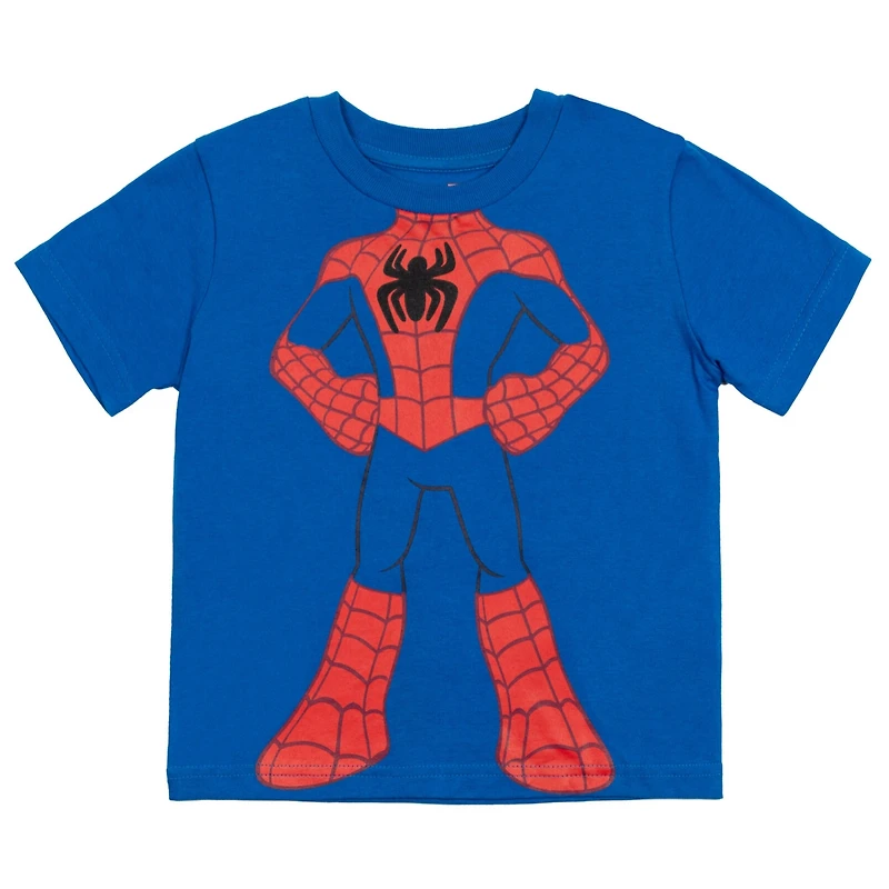 Spidey and His Amazing Friends Toddler Boys Marvel Avengers 3 Pack T-Shirts
