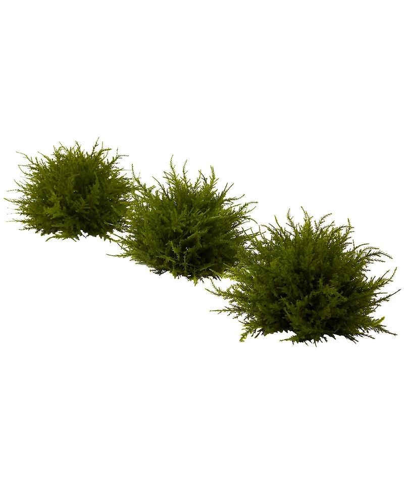 Slickblue Cedar Ball Set of 3 - Lifelike Greenery for Home Decor and Arrangements
