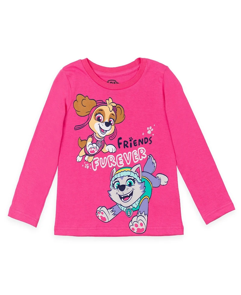 Paw Patrol Toddler Girls 2 Pack Pullover T-Shirts