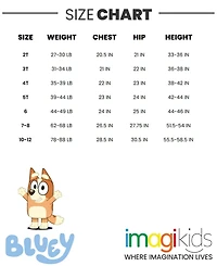 Bluey Zip Up Cosplay Coverall Infant to Big Kid Sizes (12 Months - 10-12)